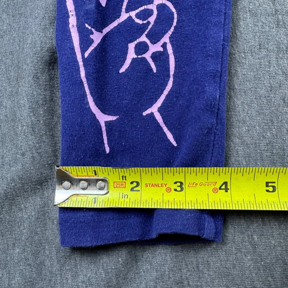 Justice Girls Graphic Leggings Size 14/16 Purple Peace Love Kind Inspirational‎
